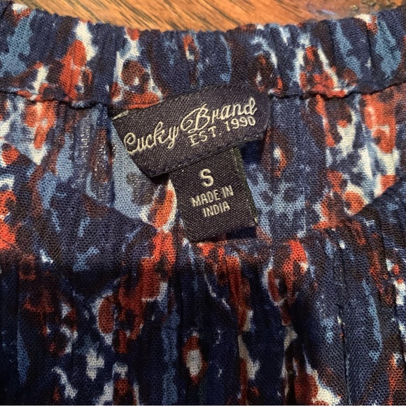 Lucky Brand Navy Blue Maxi Dress Size Small - Picture 5 of 7